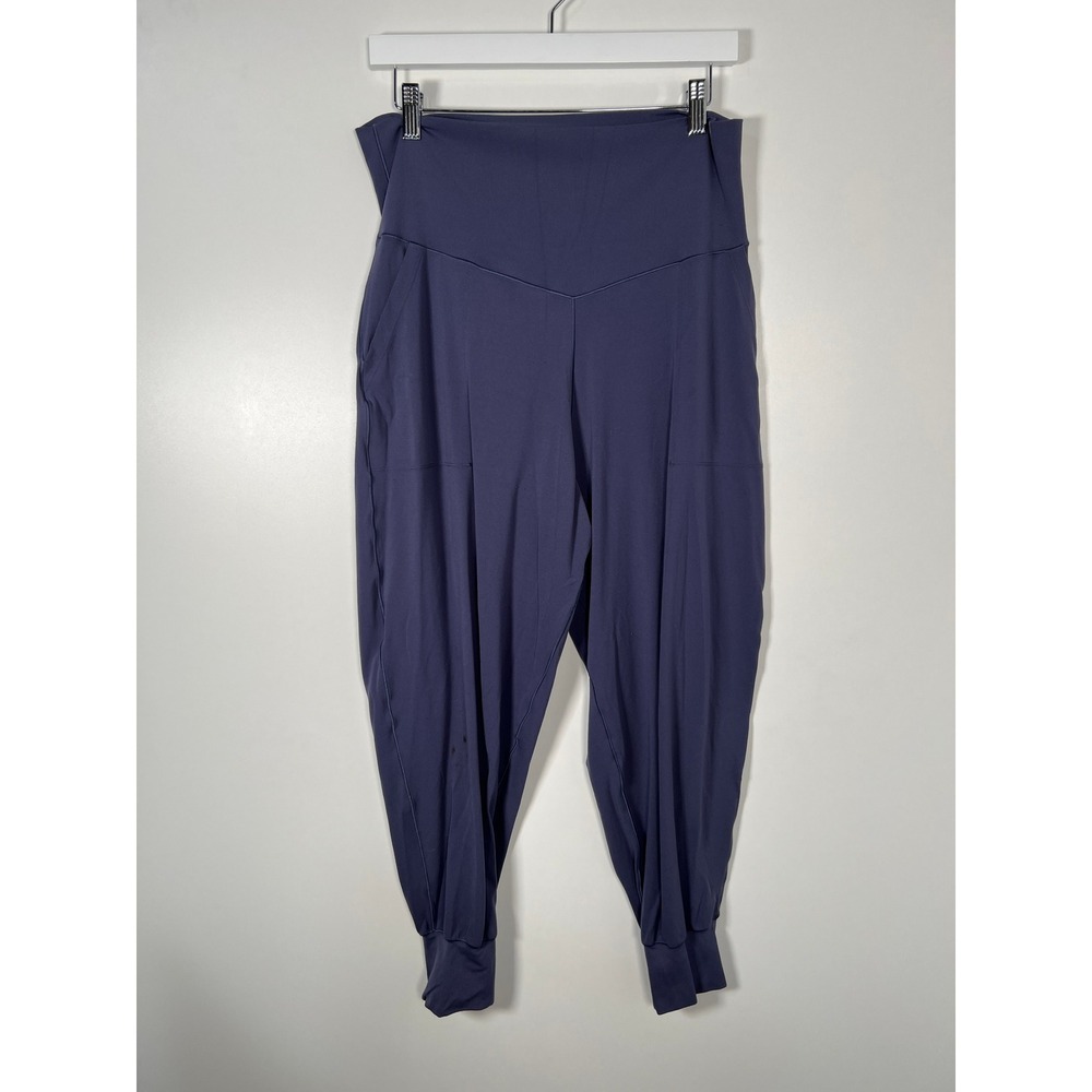 OFFLINE by Aerie Real Me Harem Joggers Dark Purple Blue High Rise Pockets XL